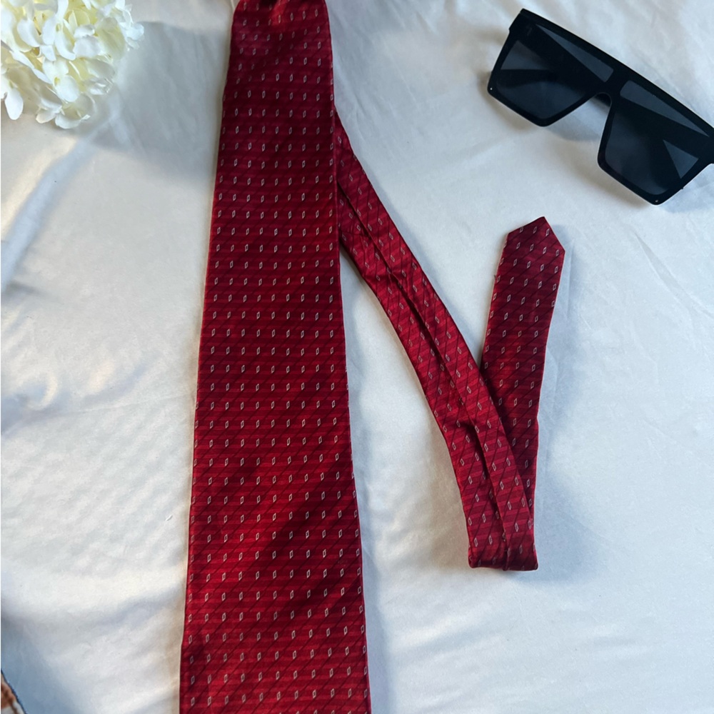 ruffini mens red neck ties new